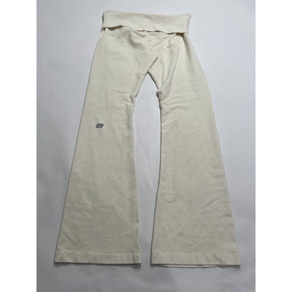 Shadow Hill Foldover Flare Pants in White - Picture 3 of 7